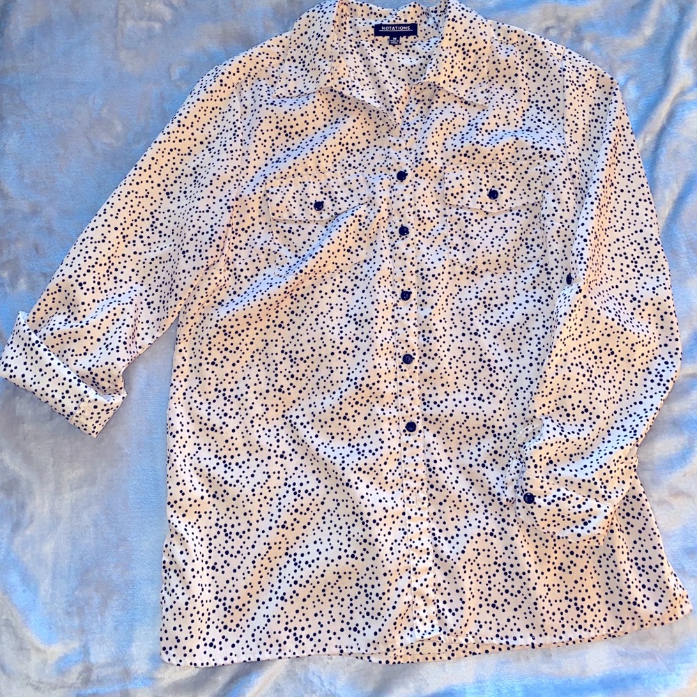 Long sleeve, button down blouse